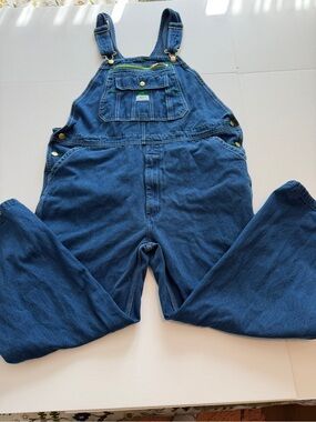 liberty Men's Relaxed Denim Overalls - Deep Blue
